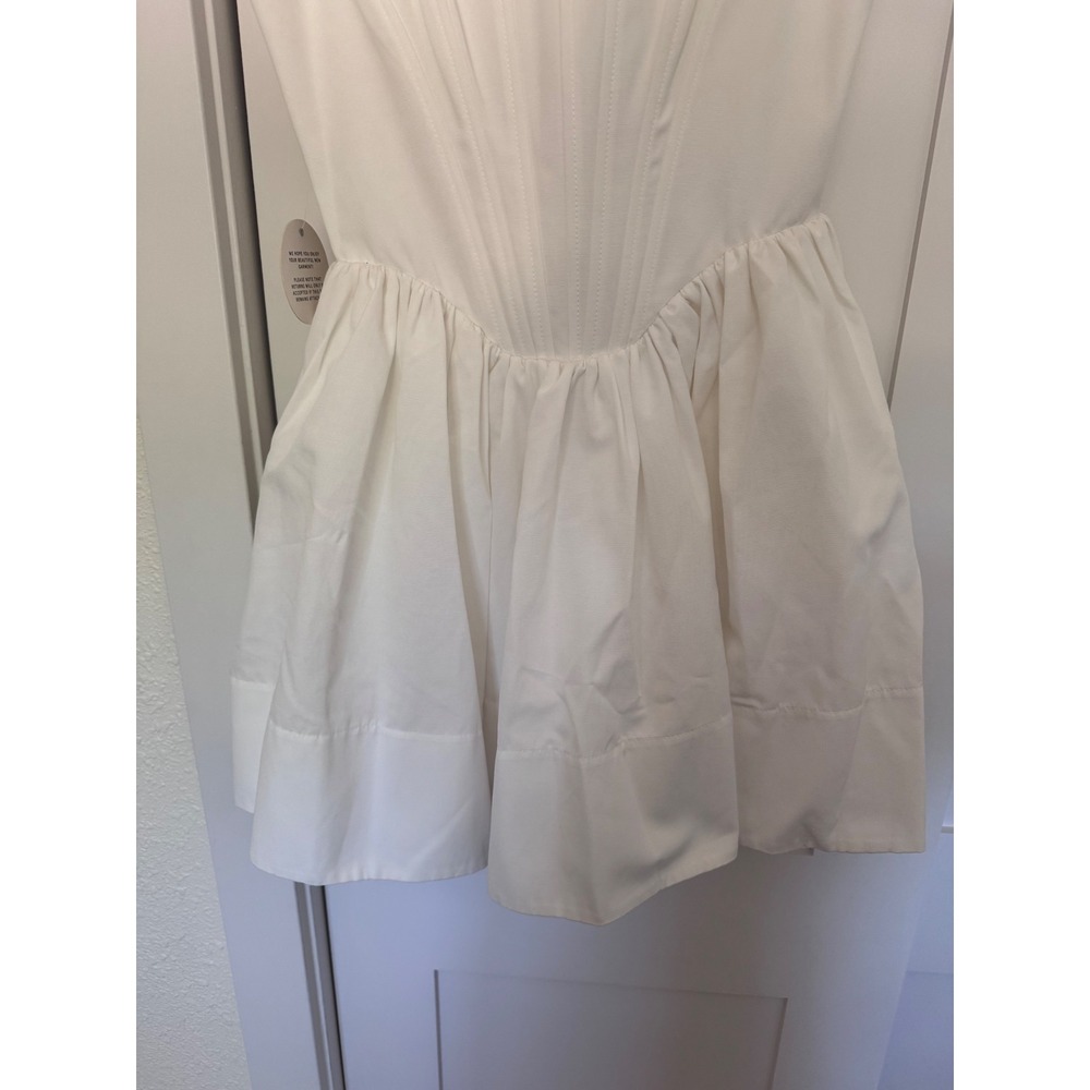 STAUD Landscape Dress White Size 6 - Picture 3 of 11